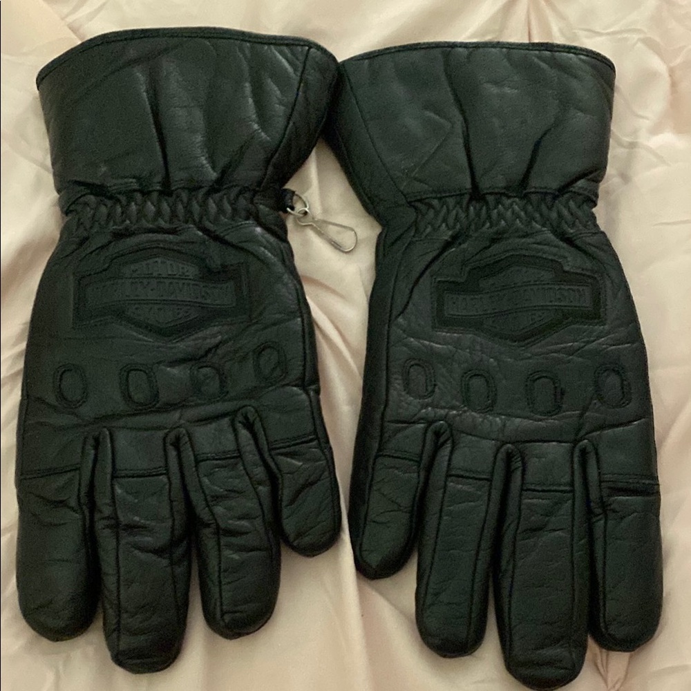 Harley-Davidson Black Leather Gloves